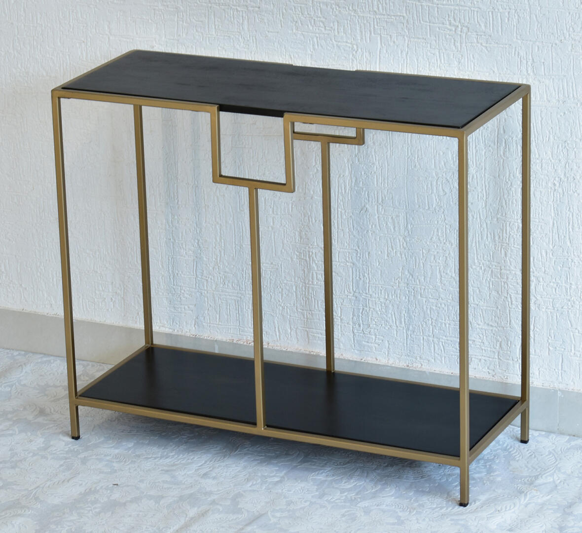 Kenny Multipurpose Black Console Hall Table